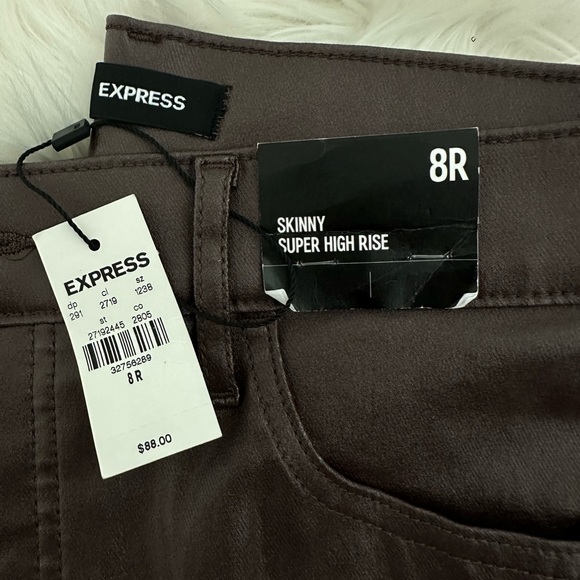 Express, Skinny Super High Rise Jeans, Size 8R - Picture 5 of 5